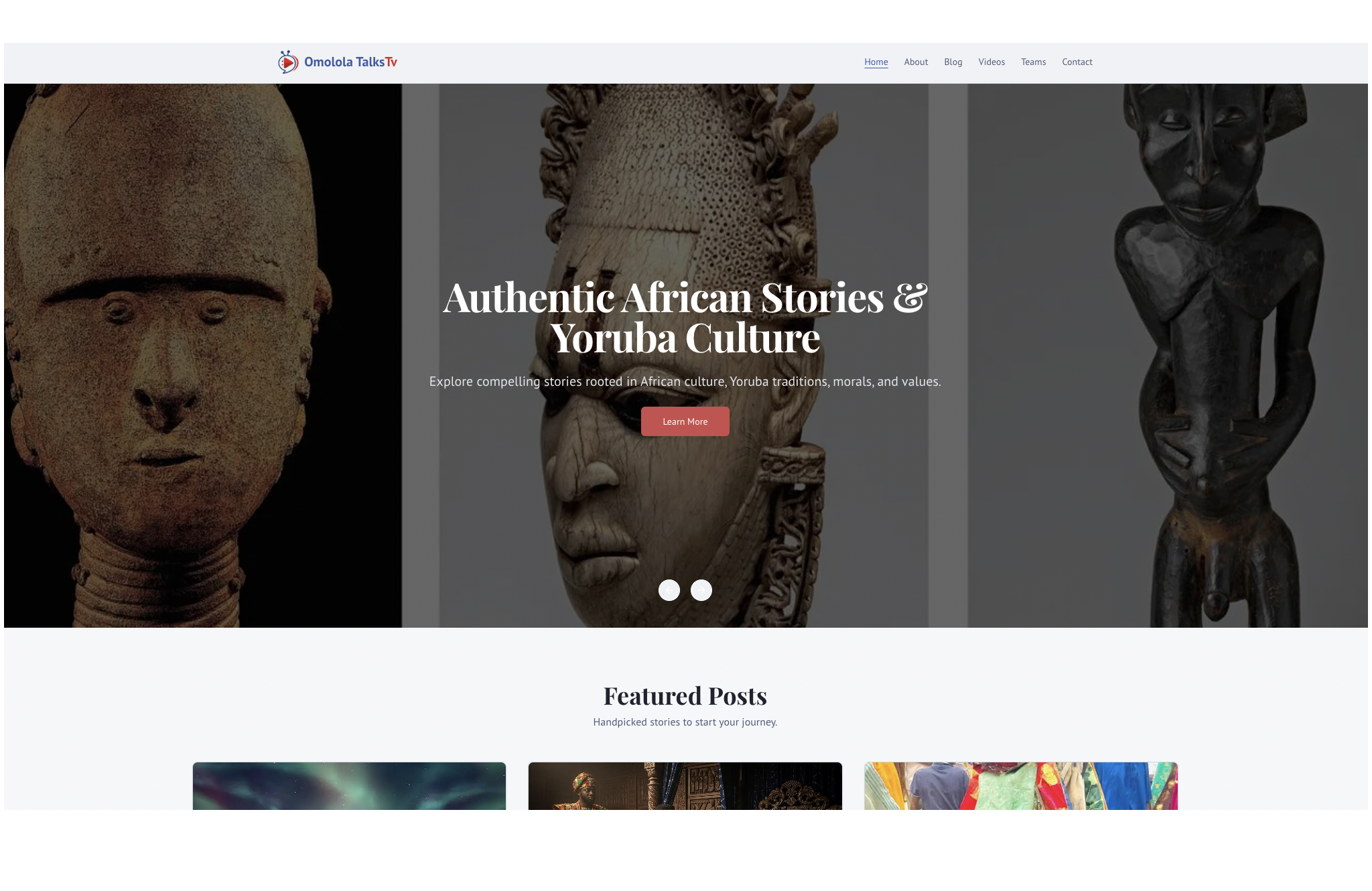 Omolola Talks TV Hub - Headless CMS & Content Dashboard screenshot