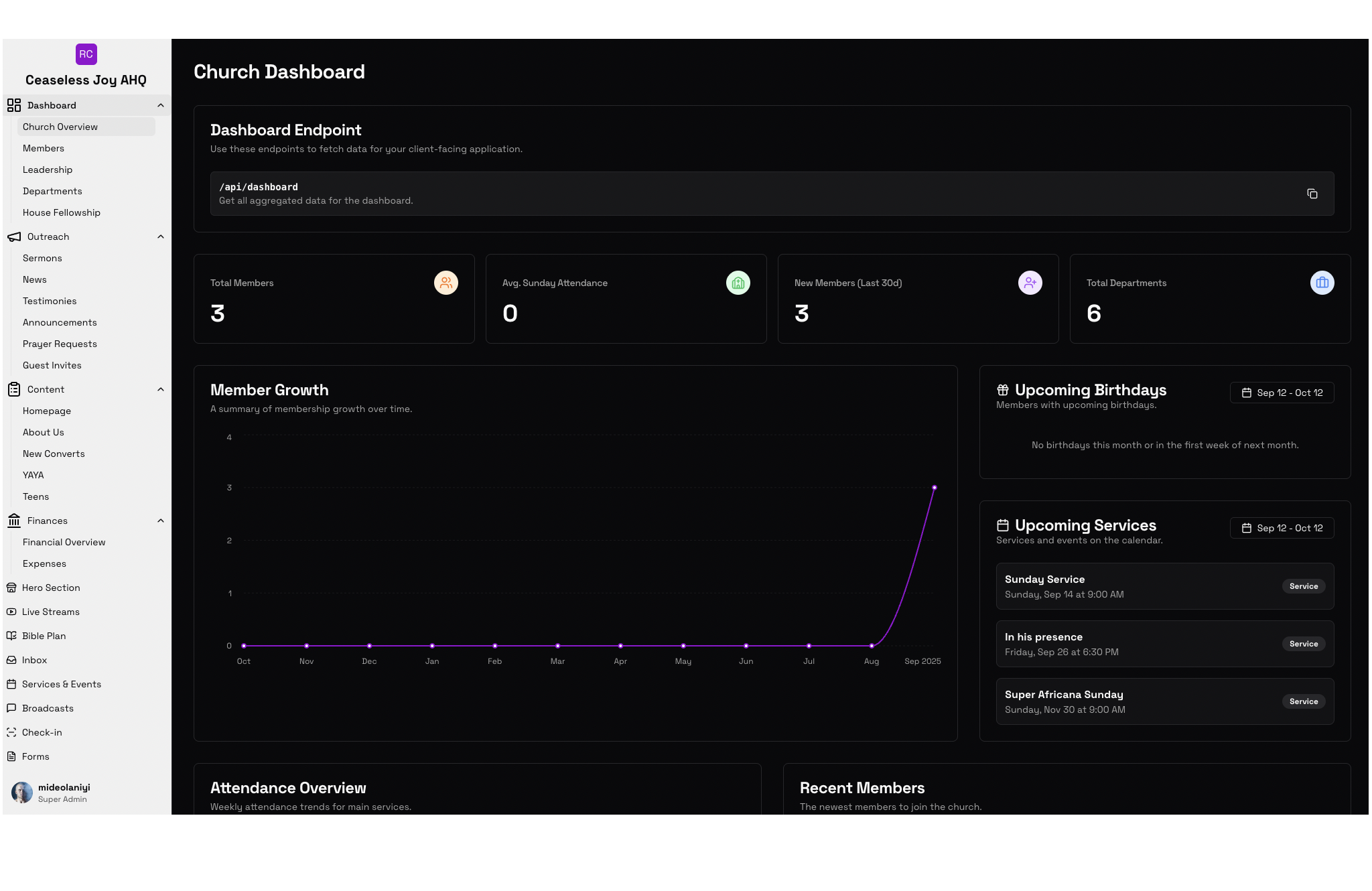 KrestCore Hub - All-in-One Church Management System screenshot